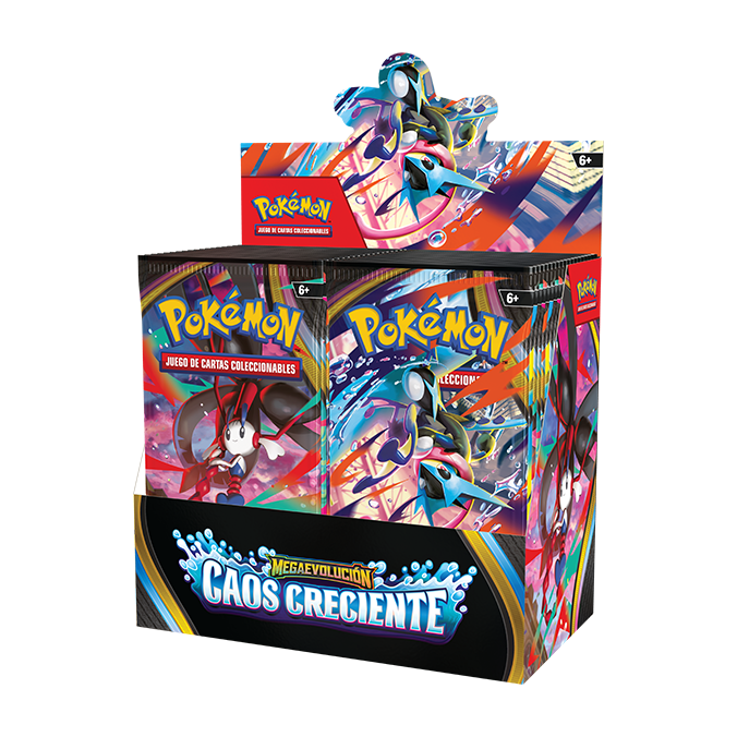 Pokémon TCG Caja 36 Sobres (Booster Box) Caos Creciente - Español
